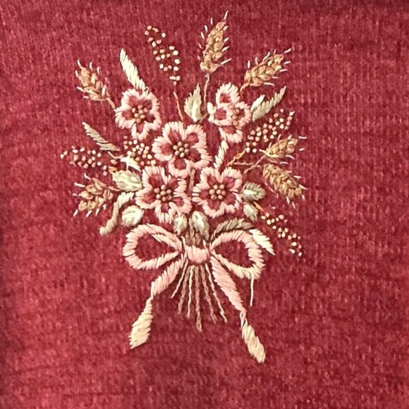 ALFRED DUNNER VINTAGE  EMBROIDERED SWEATER - Picture 6 of 11